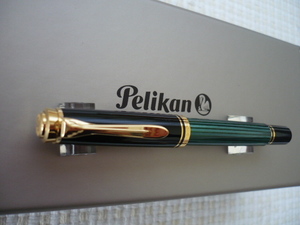 希少★新品未使用★ペリカン 万年筆 M300 スーベレーン グリーンストライプ NEW Pelikan M300 Souveran Fountain Pen 14C Fnib