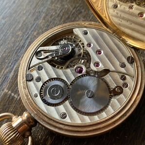 スイス高級機 Dominant 懐中時計 金張 英国仕様 不動品 美品の画像1