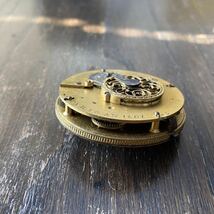 1808年 フランス製 Bauvelet a Paris 鎖引き懐中時計 ムーブメントのみ 不動品_画像3