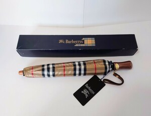 新品・未使用!!Burberrys/バーバリーズ/ 折りたたみ傘/ チェック柄/BURBERRY/ バーバリー/ 傘/ 雨傘/ 折りたたみ雨傘/タグ・箱付