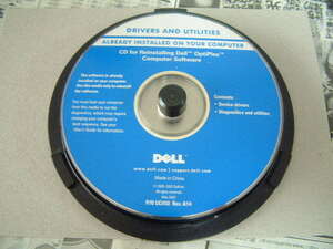 送料最安 120円 CDD24-02：デル　DRIVERS AND UTILITIES　CD for Reinstalling Dell OptiPlex Computer Software　P/N UC450 Rev.A14　