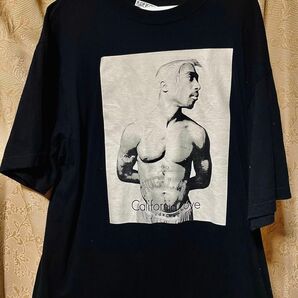 2pac激レア！！オフィシャルライセンス Vintage Tシャツ　海外セレブ着用！カリフォルニアラブ 半袖 ブラック　