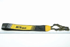 ※ 新聞記者様より 当時物 Nikon ニコン ワイドストラップ 黄文字 For Professional プロスト　Wide STRAP c0159