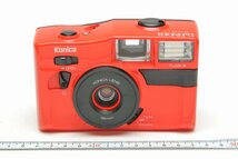 ※【美品・フィルム期限切れ】 Konica コニカ コンパクトカメラ Dr.Finder Gift EFP-30 赤 ギフト ケース、フィルム、ストラップ付 c0209_画像2