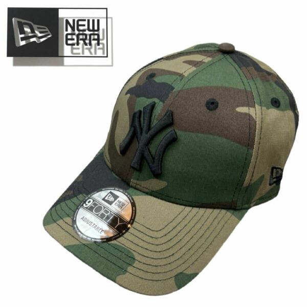 ☆正規品新品☆NEWERA 9FORTY ニューエラ キャップ 帽子 野球帽 940シリーズ ヤンキース グリーンカモ アジャスター仕様 ワンサイズ