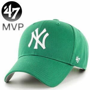 ☆正規品新品☆47BRAND MVP フォーティセブン キャップ 帽子 野球帽 野球チーム MVPシリーズ MVP17WBV ヤンキース ケリーグリーン