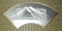 純銀・銀製　純銀刻印　富士山　最大幅：約21.5cm 約77g_画像3