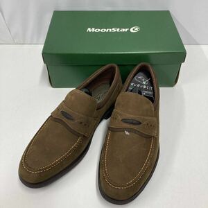  men's business shoes Loafer 27cm Brown MOONSTAR ( control number s-2)