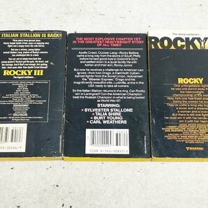 洋書 小説 文庫本 ROCKY II・III・IV Robert E.Hoban ロッキー2・3・4 3冊セットの画像2