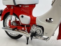 1円スタート！＜絶版・未使用＞EBBRO　エブロ　1/10　Honda SUPER CUB　CA100 （RED)　ホンダ　スーパーカブ　バイク　赤_画像7