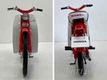 1円スタート！＜絶版・未使用＞EBBRO　エブロ　1/10　Honda SUPER CUB　CA100 （RED)　ホンダ　スーパーカブ　バイク　赤_画像4