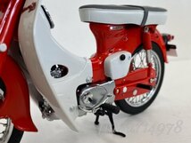 1円スタート！＜絶版・未使用＞EBBRO　エブロ　1/10　Honda SUPER CUB　CA100 （RED)　ホンダ　スーパーカブ　バイク　赤_画像6