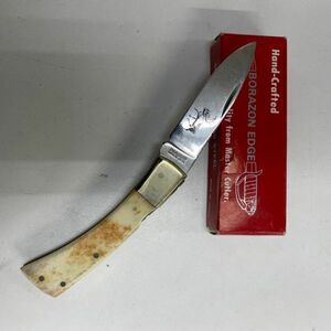 美品◆コレクション◆ BORAZON EDGE ヴィンテージナイフ ELK HORN アウトドアナイフ ブッシュクラフト mc01064554