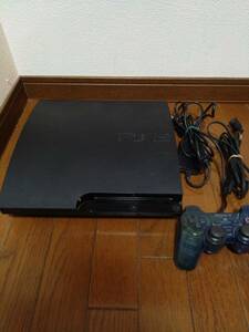 中古 PS3 本体 プレイステーション3 PlayStation3 CECH-3000B ブラック ケーブルコントローラー付 動作確認済み