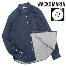 【B2918】【美品】【ビッグサイズXL】WACKO MARIA GUILTY PARTIES ワコマリア 長袖シャツ デニムシャツ ボタンダウンシャツ_画像1