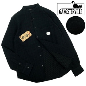 【B2942】【新品】【定価20,680円】GANGSTERVILLE ギャングスタービル 長袖シャツ ヘンリーネックシャツ サイズS