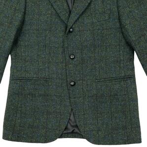 【S3186】【新品同様】TEIJIN MEN'S SHOP×HARRIS TWEED テイジンメンズショップ ハリスツイード テーラードジャケット ウールジャケットの画像6