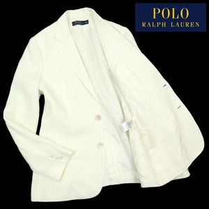 [B2897][ Италия производства ][ лен 100%]POLO RALPH LAUREN Polo Ralph Lauren tailored jacket общий обратная сторона покрой размер 180
