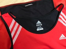 c08070★adidas　アディダス　クライマクール　トレーニング　タンクトップ　レッド　レディース　L_画像3