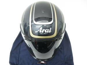 バイク用品祭 アライ ARAI ヘルメット SIGNET MEDIUM Mサイズ 57-58cm 二輪車 バイク ツーリング 黒 ブラック 中古