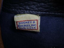 2403-70 ドゥーニー&バーク ハンドバッグ DOONEY&BOURKE レザー製 濃紺×ブラウン_画像3