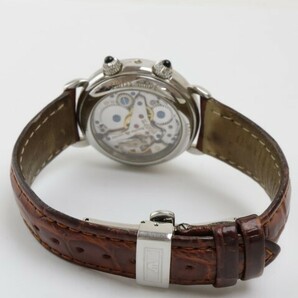 2403-671 モーリスラクロア 手巻き式 腕時計 63511 日付 シェル文字盤 純正ベルトの画像7