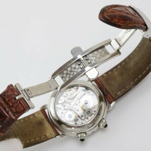 2403-671 モーリスラクロア 手巻き式 腕時計 63511 日付 シェル文字盤 純正ベルトの画像5
