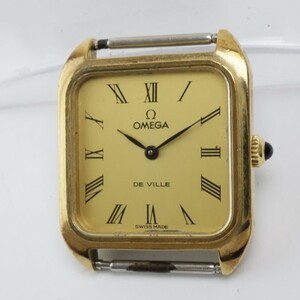 2402-617 オメガ 手巻き式 腕時計 デビル 本体のみ ローマン文字 金色