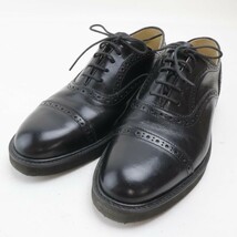 2402-86 ハッシュパピー 大塚製靴 ビジネスシューズ ドレスシューズ HUSH PUPPIES レザー製 サイズ 26 1/2 ブラック_画像1