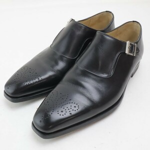 2403-24 マグナーニ 20531 モンクストラップシューズ ドレスシューズ MAGNANNI レザー製 サイズ 39 ブラック