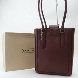 2403-73 コーチ 9422 オールド トートバッグ 美品 COACH レザー製 ボルドー 箱有 肩掛け可