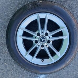 中古★メルセデスベンツ Aクラス 純正 ホイールとタイヤ4本セット★16×6.5J +44 112 5穴・ピレリ 205/60R16 YHBEZ-125の画像4