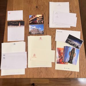 日本　国内　ホテル　封筒　手紙　ポストカード　レターセット
