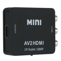 AV to HDMI 変換 アダプター アナログ コンポジット ゲーム 3色 ケーブル Wii ゲームキューブ PS2 Nintendo64 スーパーファミコン ブラック_画像2