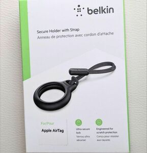 Belkin AirTag ケース ストラップ ブラック F8W974btBLK-A