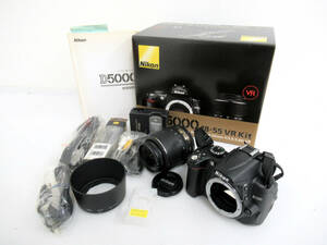 【Nikon/ニコン】寅①26//箱付/付属多数 Nikon D5000 Nikon DX AF-S NIKKOR 18-55mm 1:35-5.6G