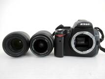 【Nikon/ニコン】寅③189//D5000 ダブルズームキット/AF-S DX NIKKOR18-55mm f/3.5-5.6 G VR/55-200mm f/4-5.6 G IF-ED_画像2