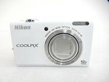 【Nikon/ニコン】寅③292//COOLPIX S6200/NIKKOR 10x WIDE OPTICAL ZOOM ED VR 4.5-45.0mm 1:3.2-5.8/充電器付属_画像2