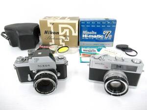 【MINOLTA/Nikon】寅①317//Fフォトミック/Hi-matic 7s/箱付き