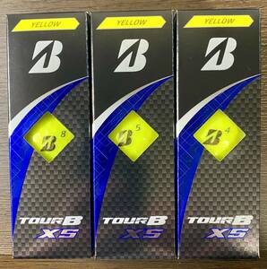 【新発売！2024年モデル ブリヂストンゴルフ TOUR B XS イエロー 9個】