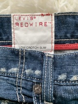 LEVI'S リーバイス LEVI'S REDWIRE リーバイス レッドワイヤー デニムパンツ LOW CROTCH SLIM USED加工 インディゴ _画像8