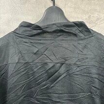 adidas ブラック ハーフジップ トレーニングウエア XL 長袖 プリントロゴ 胸ポケット USA 海外輸入 古着 T10164_画像5