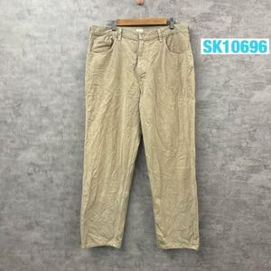 【中古】Calvin Klein Jeans ベージュ ジップフライ カラーデニムジーンズパンツ 36 実寸W35in BMRY171 USA 海外輸入 古着 SK10696