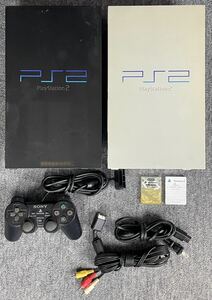 真861【SONY/ソニー】PS2 PlayStation2『SCPH-50000』2点　メモリーカード2点　コントローラー1点　電源コード1点　ケーブル1点　まとめて