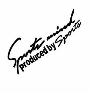 Sports mind ステッカー　黒　1枚