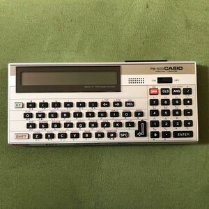 【ジャンク】CASIO PB-500昭和レトロ ポケットコンピューター 