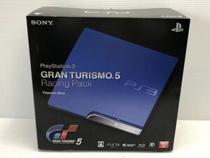 N166-240311-35 PlayStation3 GRAN TURISMO 5 RACING PACK 160GB グランツーリスモ5 チタニウムブルー ソフトなし 【中古品】