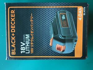 ブラックアンドデッカー 18V4.0AH リチウムイオンバッテリー/電池 BL4018 (BLACK+DECKER