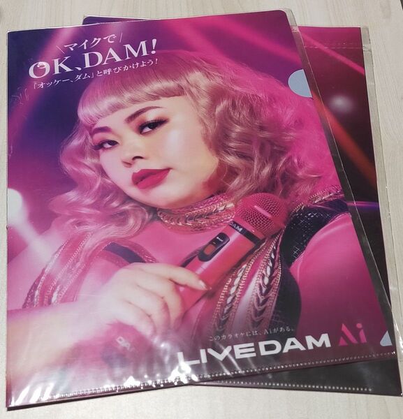 【新品未開封】 渡辺直美 クリアファイル 2枚セット / LIVE DAM Ai ライブ ダム Ai / 非売品