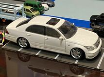 1/24 ホットワークス トヨタ セルシオ 30 後期 車高調 キャンバー 箱無し 現状品 ルース VIP アオシマ ノーマル カスタムベース_画像6